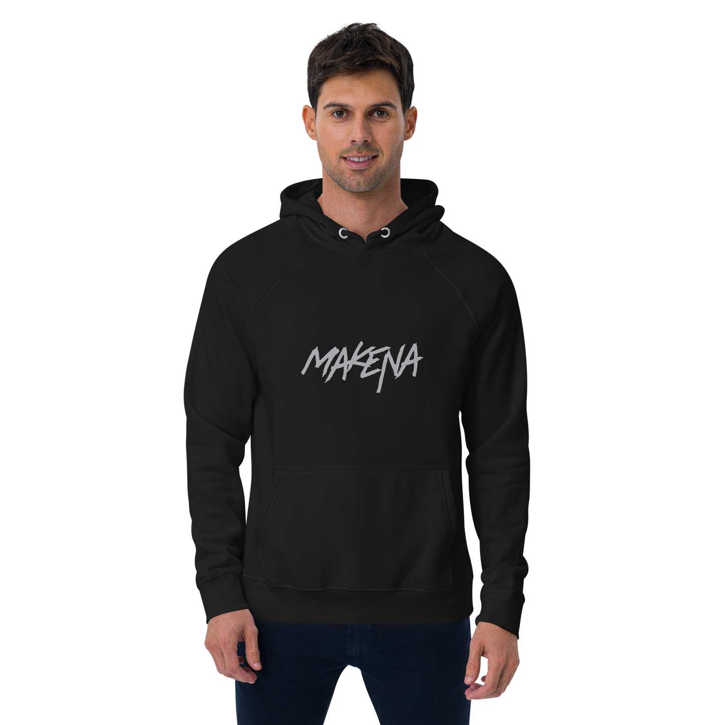 Makena "Highway to Hell" Unisex eco raglan hoodie
